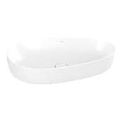 РАКОВИНА НАКЛАДНАЯ АССИМЕТРИЧНАЯ 65Х40 СМ VILLEROY&BOCH ANTAO, STONE WHITE (4A7465RW)