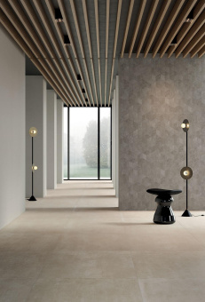 LEA CERAMICHE CONCRETO AND ZOOM CONCRETO EXTRA LIGHT LAPP 60X60