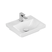 РАКОВИНА 45Х37 VILLEROY&BOCH SUBWAY 3.0, WHITE ALPIN CERAMICPLUS (437046R1)
