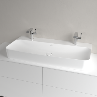 РАКОВИНА НАКЛАДНАЯ 100Х47 VILLEROY&BOCH FINION, STONE WHITE (41681LRW)