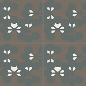 MUTINA AZULEJ FLORES NERO PUA48 20X20