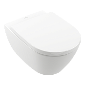 ПОДВЕСНОЙ БЕЗОБОДКОВЫЙ УНИТАЗ VILLEROY&BOCH SUBWAY 2.0, WHITE ALPIN ANTIBAC CERAMICPLUS (5614R0T2)