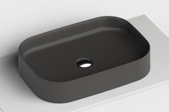 РАКОВИНА 55Х38 СМ GALASSIA SMART B, ЧЕРНЫЙ МАТОВЫЙ (7402NEMT)