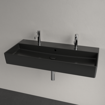 РАКОВИНА ПОДВЕСНАЯ 100Х47 VILLEROY&BOCH MEMENTO 2.0, EBONY (4A22A4S5)