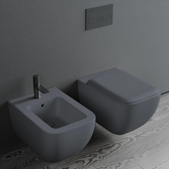 УНИТАЗ ПОДВЕСНОЙ CIELO SHUI COMFORT, ТЕМНО-СЕРЫЙ (SHCOVS-CM)
