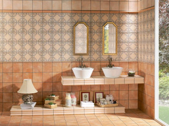 MAINZU CERAMICA MOLDURA BARRO CREMA 5X20