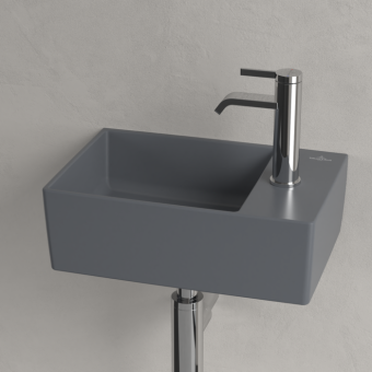 РАКОВИНА ПОДВЕСНАЯ 40Х26 VILLEROY&BOCH MEMENTO 2.0, GRAPHITE (43234GI4)