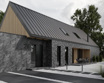 PARADYZ ARDIS DARK КЛИНКЕРНАЯ ФАСАДНАЯ ПЛИТКА МАТ 6,6X40X1,1