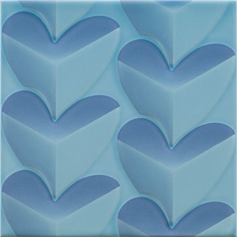 PAMESA AGATHA MILLE CUORI TURQUESA 25X25