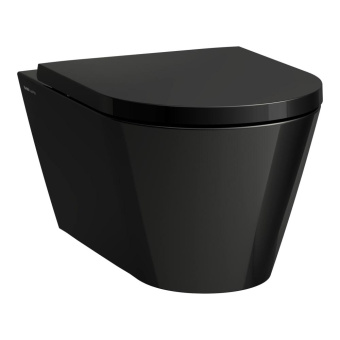 ПОДВЕСНОЙ БЕЗОБОДКОВЫЙ УНИТАЗ LAUFEN KARTELL, ЧЕРНЫЙ ГЛЯНЦЕВЫЙ (H8203370200001)