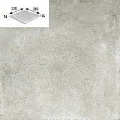 GRES ARAGON URBAN GRIS ESQUINA REDONDO PZ715 30x33x1,4
