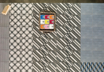 MUTINA AZULEJ TRAMA NERO 20X20