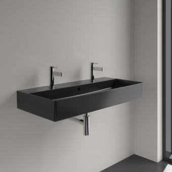 РАКОВИНА ПОДВЕСНАЯ 100Х47 VILLEROY&BOCH MEMENTO 2.0, EBONY (4A22A4S5)
