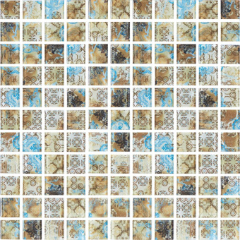 KOTTO GLASS MOSAIC GMP 425028 С PRINT 34 30X30X0,4