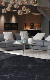 FMG MARMI MAXFINE BLACK MARQUINIA LUCIDATO 75X75