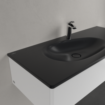 РАКОВИНА ВСТРАИВАЕМАЯ 120Х50 VILLEROY&BOCH ANTAO, PURE BLACK (4A77LBR7)