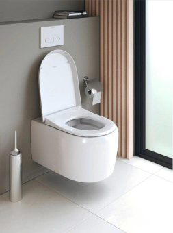 ПОДВЕСНОЙ БЕЗОБОДКОВЫЙ УНИТАЗ DURAVIT QATEGO, БЕЛЫЙ (2556092000)