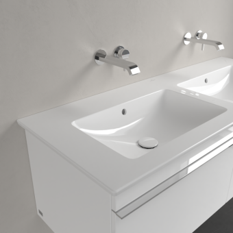 РАКОВИНА 130Х50 VILLEROY&BOCH VENTICELLO, WHITE ALPIN CERAMICPLUS (4111DJR1)